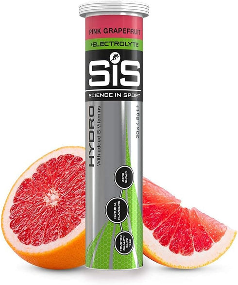 Science in Sport Hydro Electrolyte Tablets - 20 Tablets Pack, Fast Hydration Performance Electrolytes for Running,