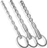Jongait Set 3 Urethral Sounds - PCS Stainless Steel Bumpy Penis Plug Dilator with Safe Ring - Masturbation Rod Sex Toy