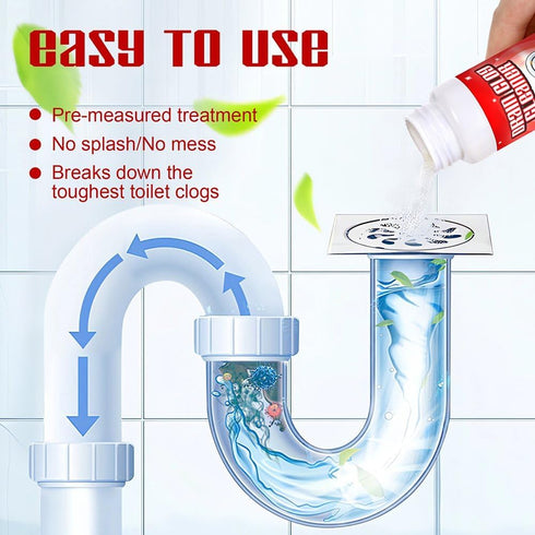 Winacaw 4 Pack Multi-Purpose Drain Cleaner Upgraded Safe Formula for Kitchen Sink and Household Pipe Cleaning