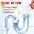 Winacaw 4 Pack Multi-Purpose Drain Cleaner Upgraded Safe Formula for Kitchen Sink and Household Pipe Cleaning