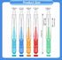 50 Pcs Interdental Brushes in 4 Sizes, Dental Soft Toothpicks for Braces, Oral Hygiene Slim Cleaning Tool