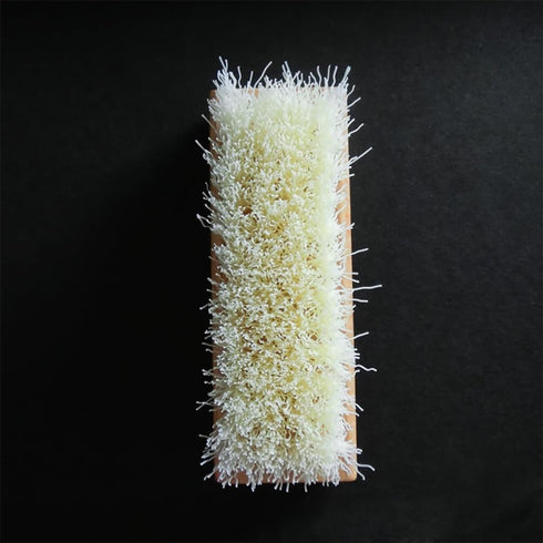 GLEAVI 4 Pcs Soft Bristles Heavy Duty Scrub Cleaning Brush with Wooden Handle for Upholstery and Car Interior