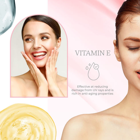 Hyaluronic Acid & Vitamin E Sheet Face Mask, Plumps & Moisturizes Skin, Cruelty Free Korean Skin Care