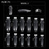 KADS 120PCS Clear Full Cover Dual Nail System Form for UV Gel Acrylic Nail Art Mold (MODEL 2)