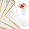 25 Sheets Flower Wrapping Paper - White Waterproof Floral Paper for Gift Box Packaging and DIY Crafts