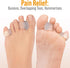 5 STARS UNITED Toe Spacers for Men & Women, 4 Big and 2 Pinky Gel Separators for Overlapping Toes, Clear