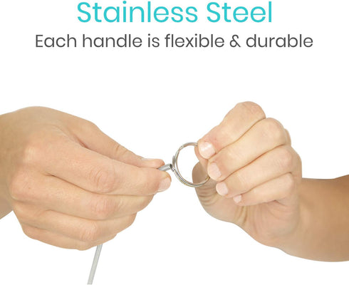 Vive CPAP Tube Cleaning Brush, Stainless Steel Cleaner for Mask and Pipe, Portable and Flexible for Standard Tubing