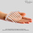 Parcelona Set of 2 Large 4" Celluloid Flexible Hair Combs, Clear, Made in France