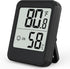 Digital Hygrometer Indoor Thermometer, 2.7in Room Humidity Meter with High Accurate Sensor, Black