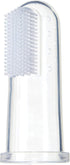 Brilliant Baby Finger Toothbrush, Silicone Gum Massager and Teether Brush for Babies, Clear, 1 Count