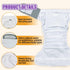 YingXue 2-Pack Reusable Adult Incontinence Diapers with Absorbent Pads Washable Leak-Proof Underwear with Adjustable