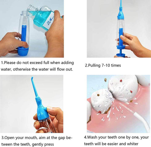 Practical Portable Water Flosser Jet Cleaning Tooth Mouth Denture Cleaner Dental Hygiene Floss