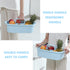 Large Portable Cleaning Supplies Caddy, Shower Basket Organizer with Handle, Plastic Bucket for Bathroom, Blue