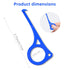Aligner Removal Tool, 5 Invisible Braces Removal Tools for Dentures, Trays, Retainers, and Aligners (Dark Blue)