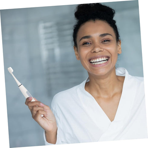 KOMBIUDA Electric Toothbrush for Adults with Soft Bristles Smart Automatic Design Powerful and Deep Cleaning Ergonomic
