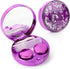 Contact Lens Case, Bling Constellations Travel Kit with Tweezers, Remover Tool, Mirror & Solution Bottle (Purple)