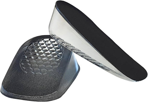 Premium Heel Cushions for Heel Pain Relief & Shoe Comfort - Gel Inserts for Women and Men, High Heel Pad & Grips, Adjust for Shoes Too Big (Small (1.4" Height), Black)