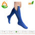 HealthyNees 20-30 mmHg 5X-Large) Seniors Care Compression Leg Calf Closed Toe Zipper Socks (Navy