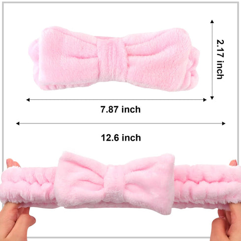 Ondder 8 Pcs Terry Cloth Spa Headband Set | Cute Makeup Headbands for Women | Face Wash and Skincare