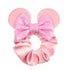 JOYFISCO 3 Pack Mouse Ears Scrunchies, Velvet Hair Scrunchies with Sequin Bows for Women Girls Hair Accessories