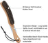 Hat Brush - Horsehair Felt Hat Brush Clean Western Cowboy Hat, Fedora Hat & Baseball Cap, Bristle Garment Brush Remove Cat Hair Dust for Suits, Suede, Cashmere, Clothes & Furniture, Beech Handle by SUPERWASH PLUS