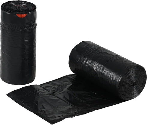 5 Gallon Medium Drawstring Garbage Bag, Black Trash Can Liner, 104 Bags