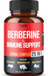 Premium Berberine Supplement with Ceylon, Ashwagandha, Turmeric, Milk Thistle, Elderberry & Black Pepper, 120 Capsules
