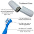 Denture Case Kit with 2 Bath Cups, 2 Denture Brushes & 2 Portable Toothbrush Boxes for Travel