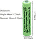 Solar Light Batteries AAA 600mAh 1.2V Rechargeable for Garden Lights (12Pcs)