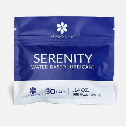 Water-Based Lubricant Travel Pack 30 Single-Use Sachets, Long-Lasting Personal Lube for Men