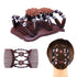 LOVEF Thick Hair Clip - Magic Wood Beads Double Hair Comb Clip, 4pcs for Popular Hairstyles