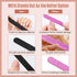 MEFA 10 Pack Nail File & Buffer, Professional Double Sided 100/180 Grit Reusable Nail Files, Black Manicure Pedicure