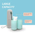 Sunenlyst 2Pcs Travel Toothbrush Holder, Portable Case for Traveling, Camping & School, Multifunction Plastic Set in