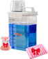 HECHARY Laundry Detergent Dispenser Powder Container & Scent Booster Organizer Includes Brush &