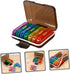 JHKNNK 7-Day Weekly Pill Organizer Case Portable Small Pill Box with Colorful Compartments and Reminder for Travel