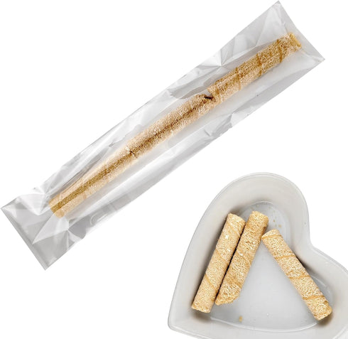 100 Pcs Cellophane Bags, 2x10 Inches Self Sealing Treats Bags for Pretzels, Candies, Snacks, and Cookies