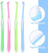4 Pieces Tuft Toothbrush, Tufted End Tapered Trim Toothbrush for Orthodontic Braces, Compact Interdental Cleaning