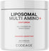 Codeage Multi Amino+ Supplement - BCAA & EAA with All 9 Essential Amino Acids, Vegan, 240 Capsules for Muscles Recovery