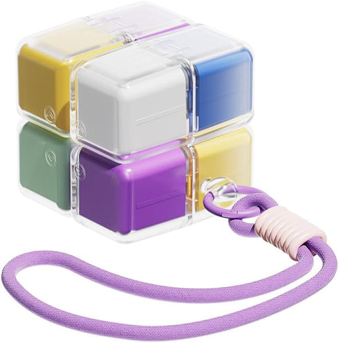 HAMModel Portable 8 Compartment Pill Organizer Case with Lanyard, 7-Day Weekly Pill Case