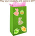 KEYYOOMY Mini Green Paper Bags, Green Party Favor Bags, Small Party Goodie Bag, 24 CT, 3.5 X 2.4 X 7.1 In