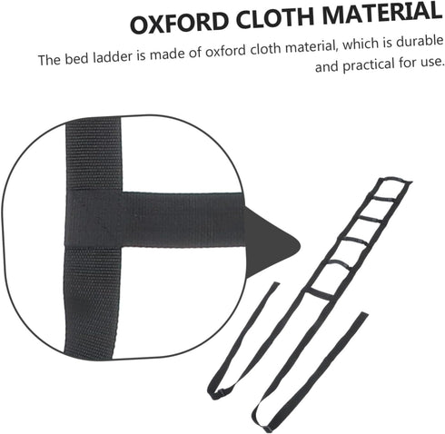 Ipetboom Elderly Wake up Aid Bed Ladder Assist Strap for Elderly Adults Bed Ladder Oxford Cloth Material Support Belt