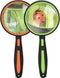 Ocim 2 Pack Magnifying Glass - Kids Magnifier, 75mm 10X Lens with Non-Slip Rubber Handle for Reading