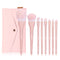 MSQ 8Pcs Makeup Brush Set, Foundation, Blending, Eyeshadow Brushes with Bag (Pink)