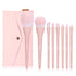 MSQ 8Pcs Makeup Brush Set, Foundation, Blending, Eyeshadow Brushes with Bag (Pink)