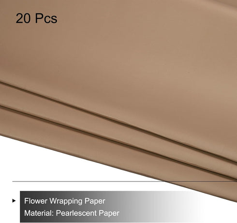 MECCANIXITY 20 Pcs Flower Wrapping Paper 22.8x22.8 Inch Waterproof Florists Wrapping Paper for DIY Crafts, Gift