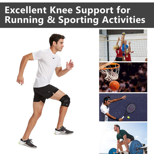 ComfiLife Knee Brace for Knee Pain Relief – Neoprene Knee Brace for Working Out, Running, Injury Recovery – Side Stabilizers – 3 Point Adjustable Compression – Open Patella Support,Non-Slip (Small)