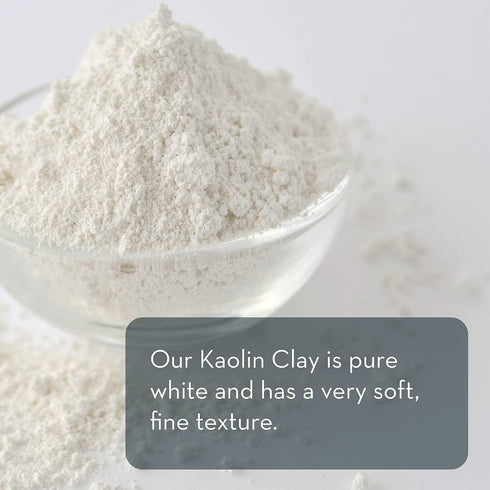 Pure Body Naturals Kaolin Clay Powder, 100 g - Ideal for Natural DIY Skin Cleansers, Masks, and Scrubs