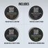MATTE STYLE PREMIUM WAX POMADE SAMPLE PACK - Cream Pomade - Matte Wax - Forming Paste - Thickening Fiber - Men's Premium Haircare Pomades (1 Sample Box - Four 0.25oz Samples)