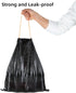 funest 4 Gallon Small Drawstring Garbage Bags, 75 Counts, Thick Plastic Wastebasket Liners for Bathroom