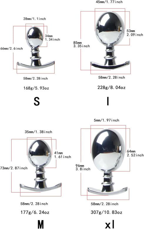Stainless Steel G-spot Stimulation Anal Plug